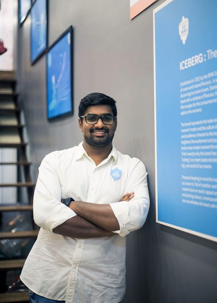 Suhas shetty Founder of Iceberg Icecreams