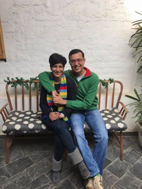 Neeti Palta with her Husband