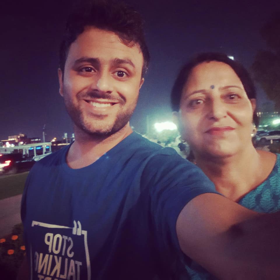 Saurabh Bhatnagar with his Mother﻿