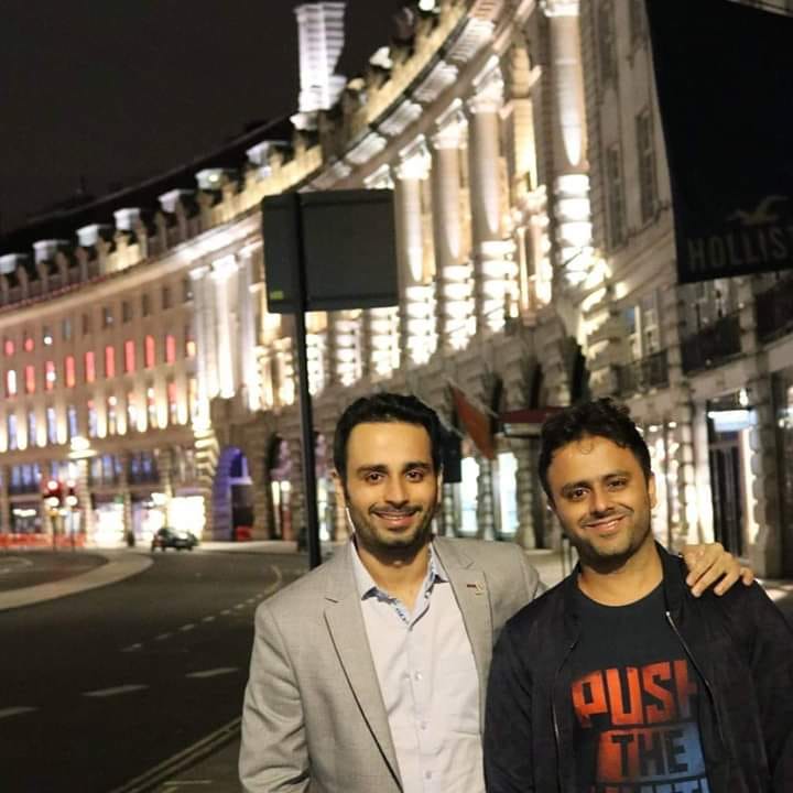 Saurabh Bhatnagar with his brother Rahul Bhatnagar