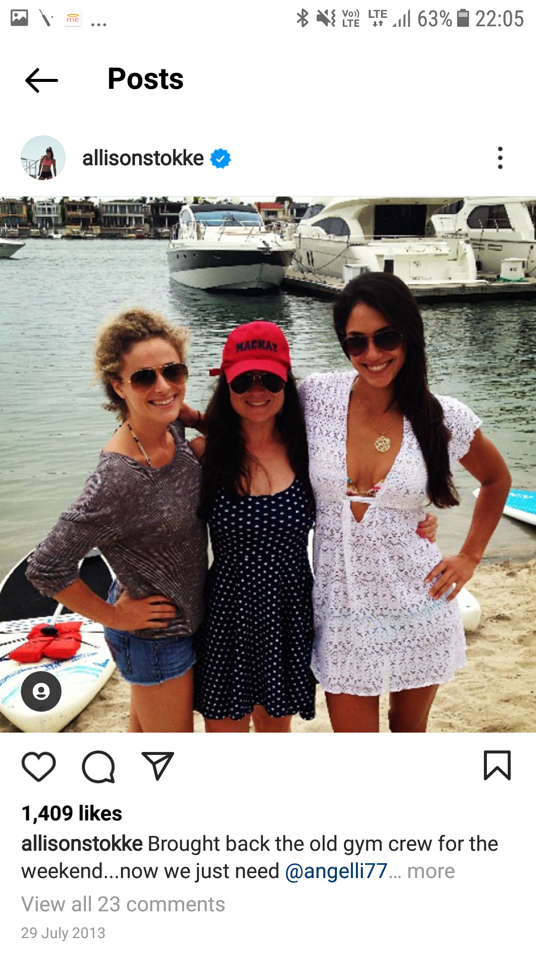 Allison Stokke with Her Friends