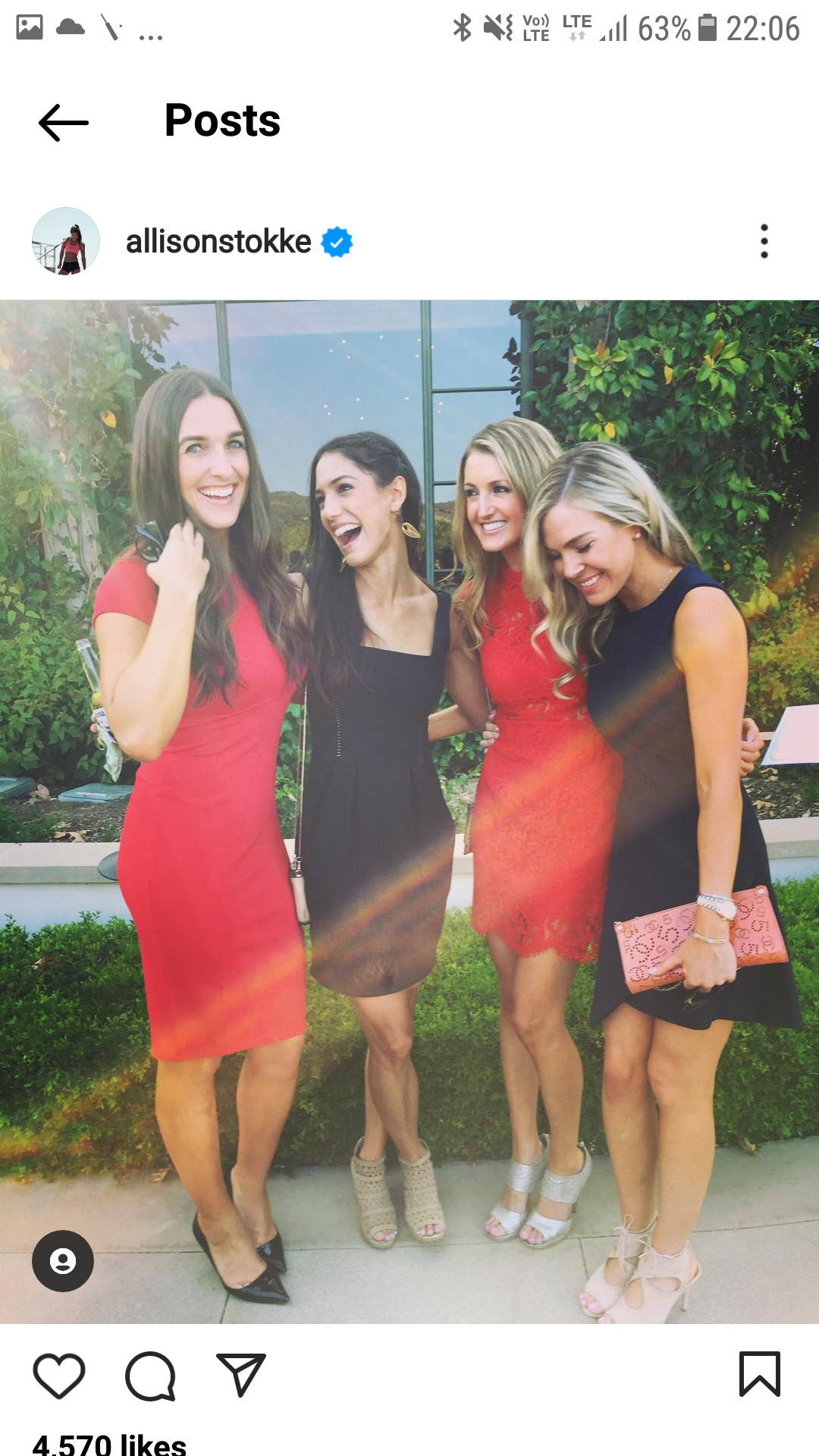 Allison Stokke with Her Friends