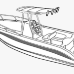Boat Coloring Pages and House Coloring Pages