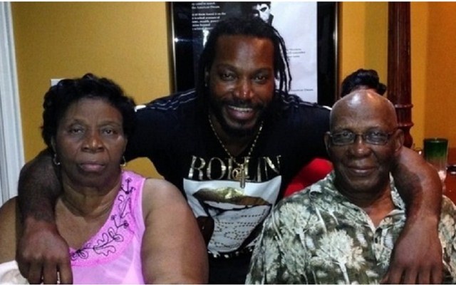 Chris Gayles mother and father