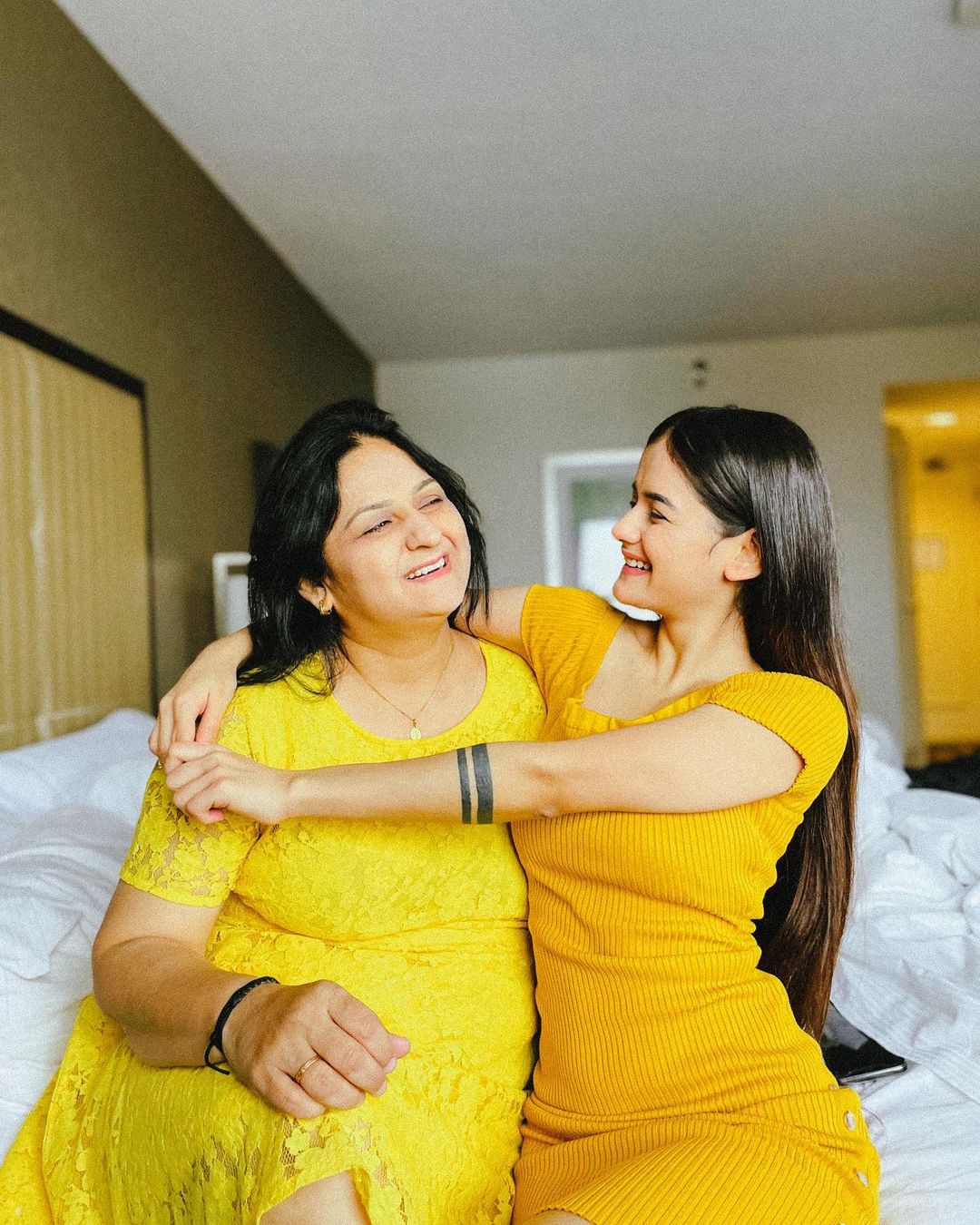 Neha Jethwani with her mother