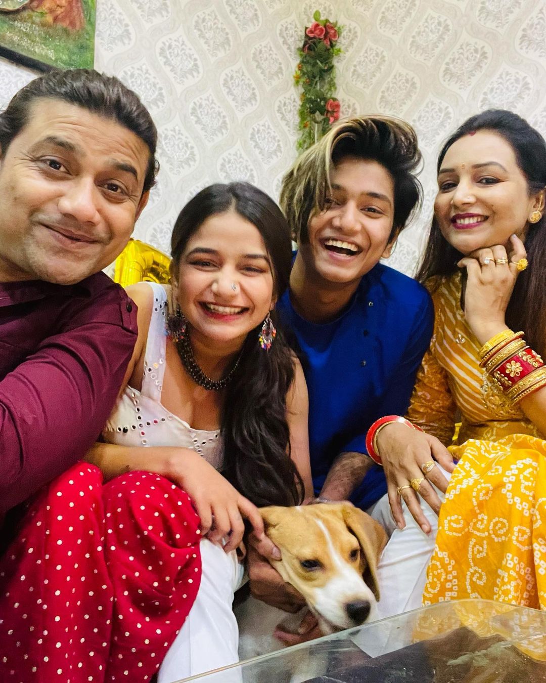 Tushar Silawat with his Family