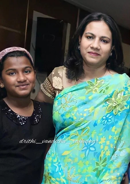 Drithi Rajkumar with her Mother