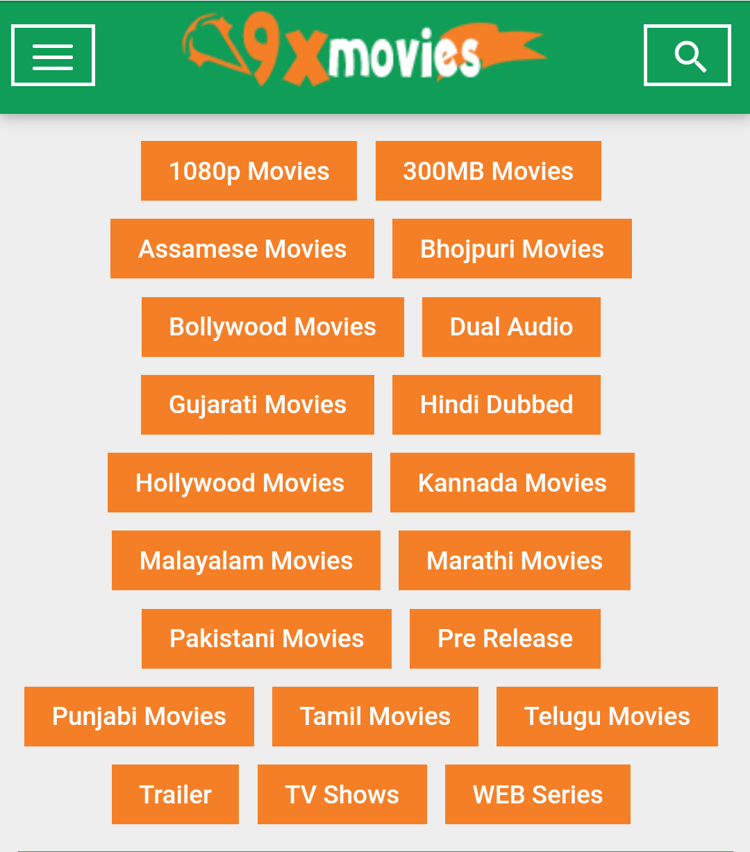 Variety of Movies Available In 9xMovies