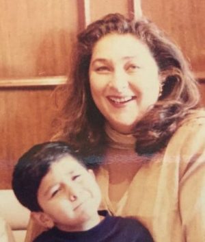Reema Kapoor with her son