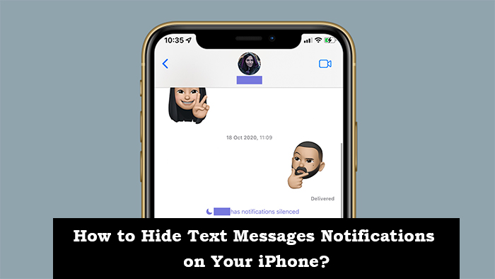 hide text messages notifications on your iPhone