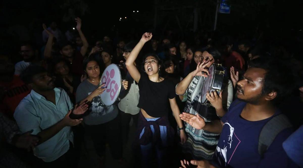 Violence erupts in JNU, protests carried out all over the campus