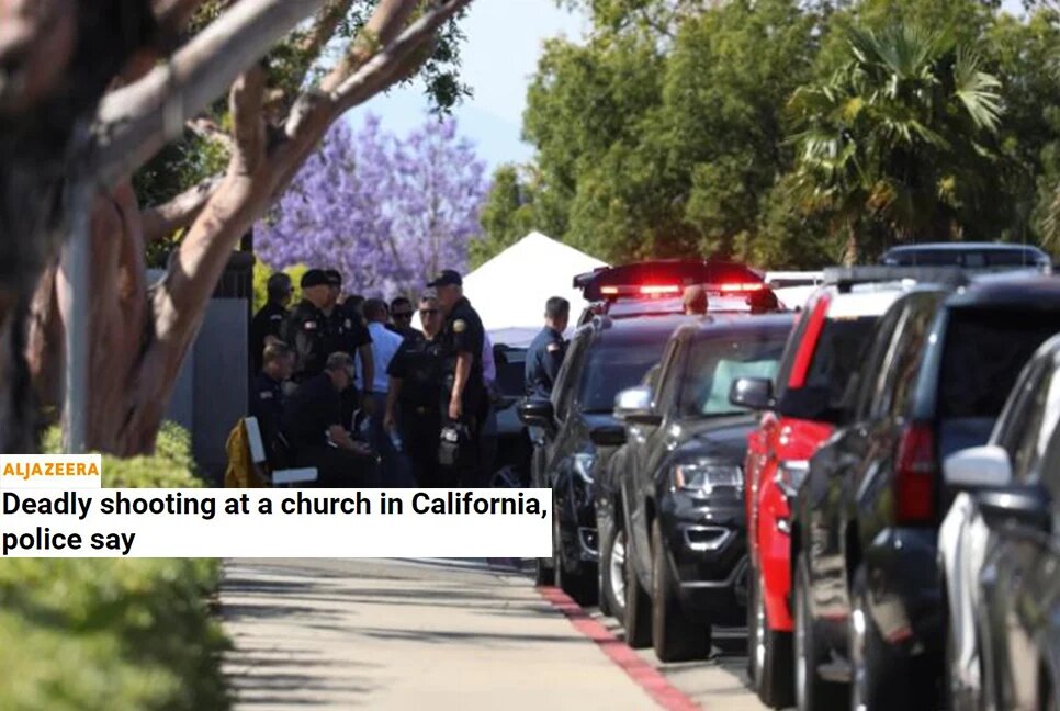 Horrific gun attack on a church in California