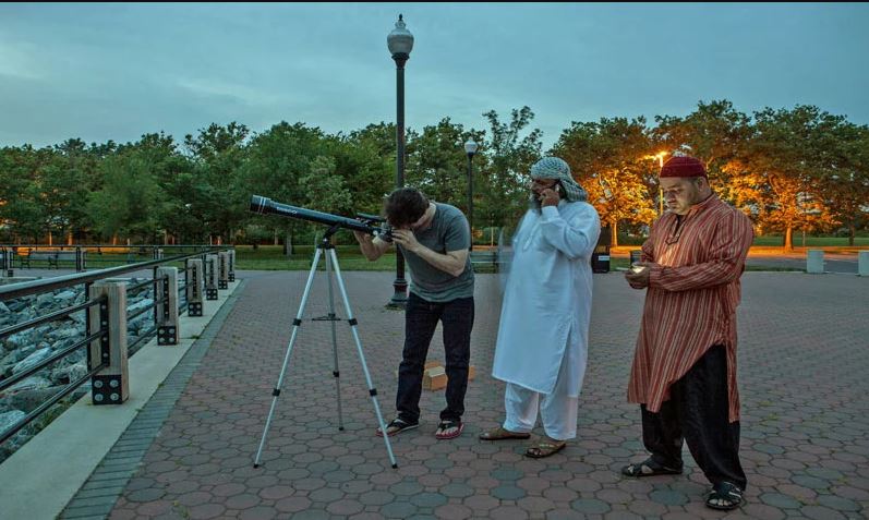 Eid moon sighting scene