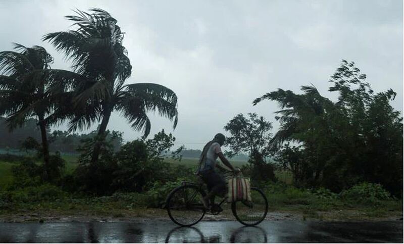 Heavy rains expected in Orissa, West Bengal and Andhra Pradesh from Tuesday