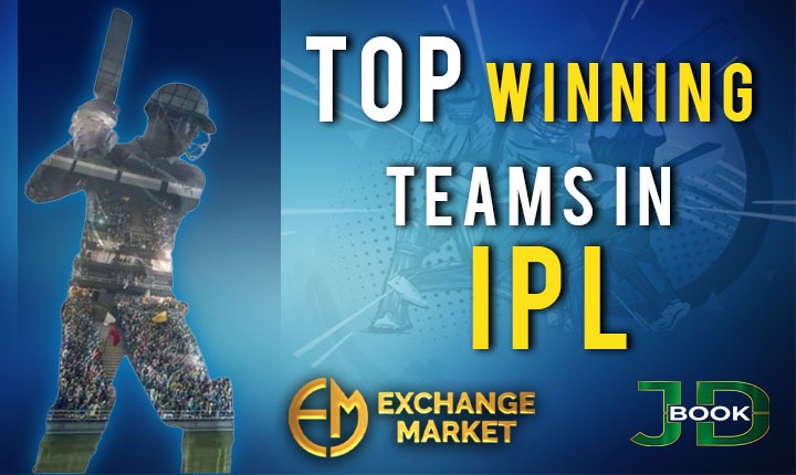 Top five winning teams in the Indian Premier League