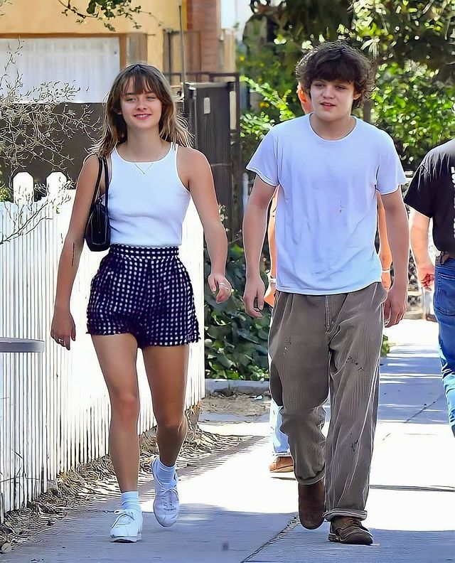 Jack Depp with his girlfriend