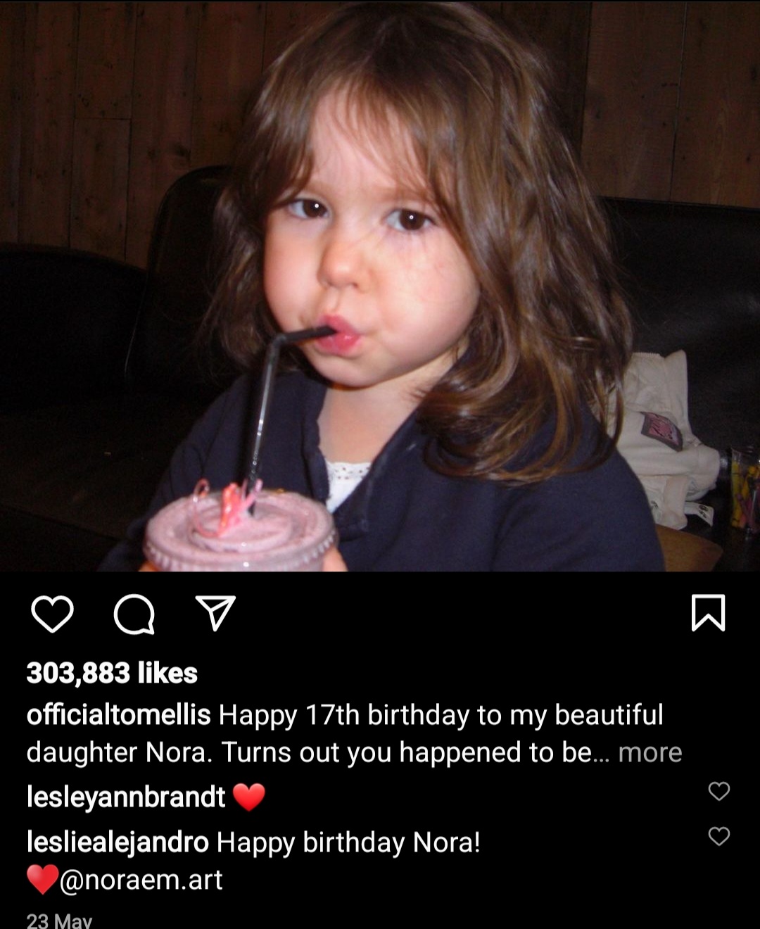 Lucifer Morningstar Daughter Nora Ellis Image (Source: Instagram)