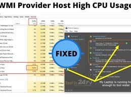 WMI provider host high CPU usage