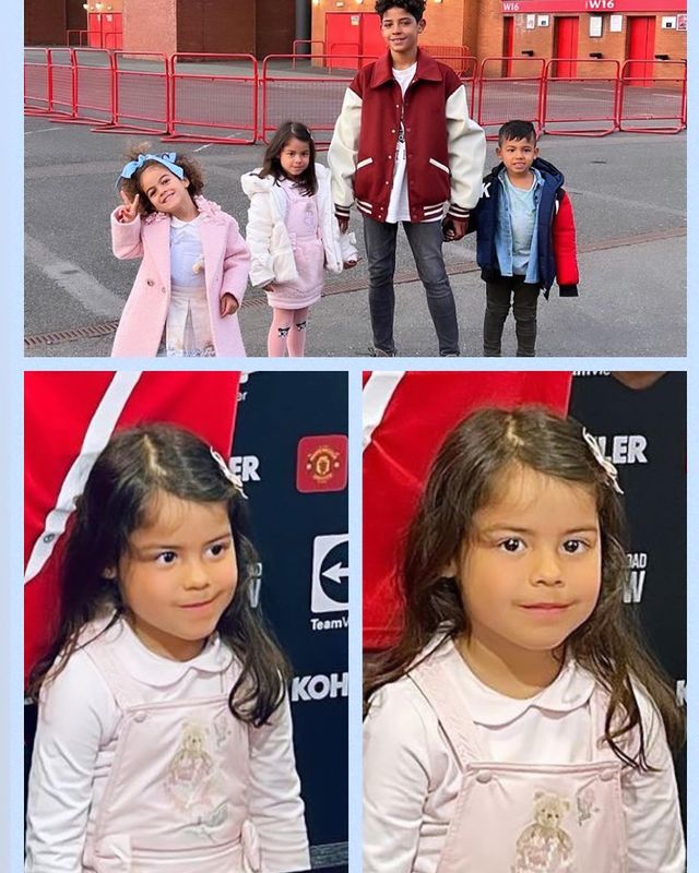 Eva Maria dos Santos with her brothers and sister
