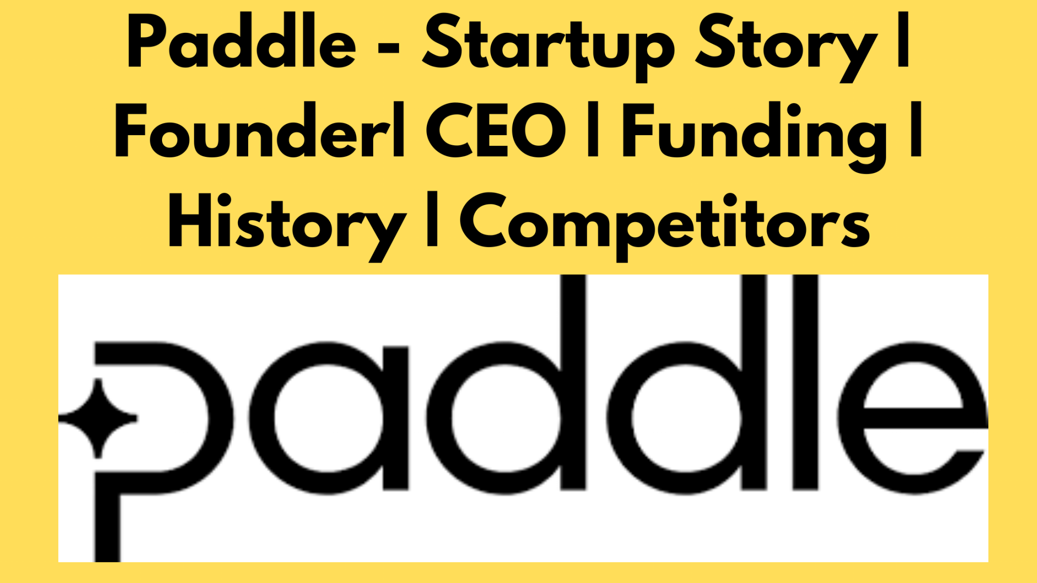 Paddle startup story