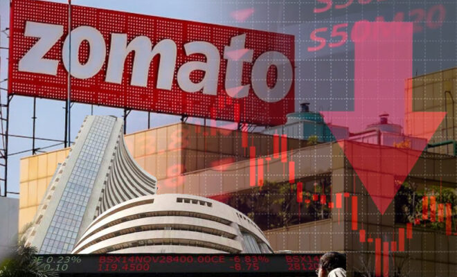Zomato’s share price dips to its lowest ever point