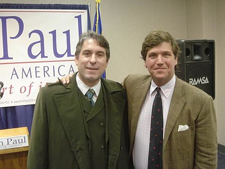 Tucker Carlson with his friend