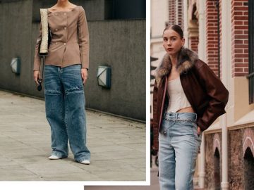 woman baggy jeans