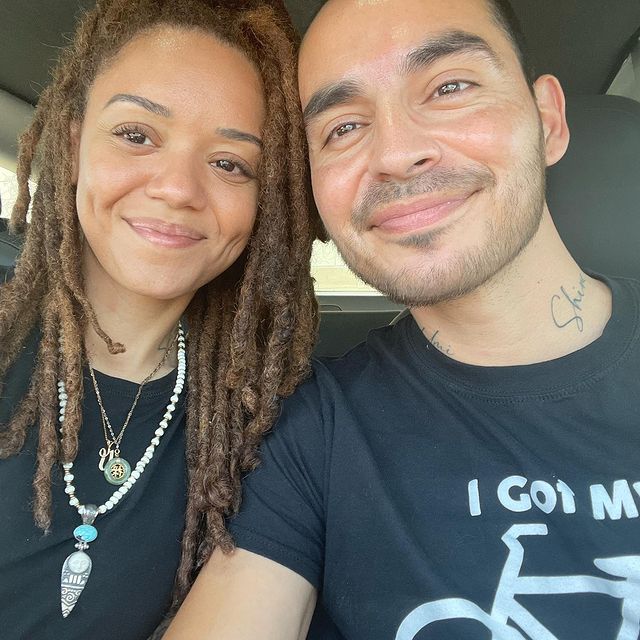 Adelfa Marr with her husband