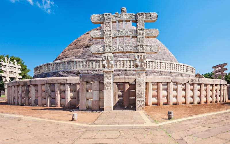 Top 10 Heritage Tourism and Historical Tourist Attractions in India 7 Sanchi Stupa is likewise one of the top 10 top heritage tourism