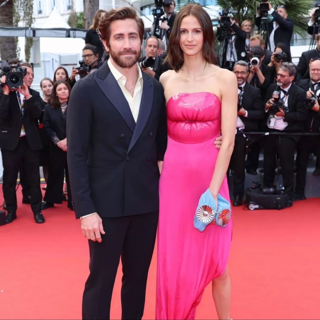 Jeanne Cadieu with her boyfriend Jake at the 75th Annual Cannes film festival