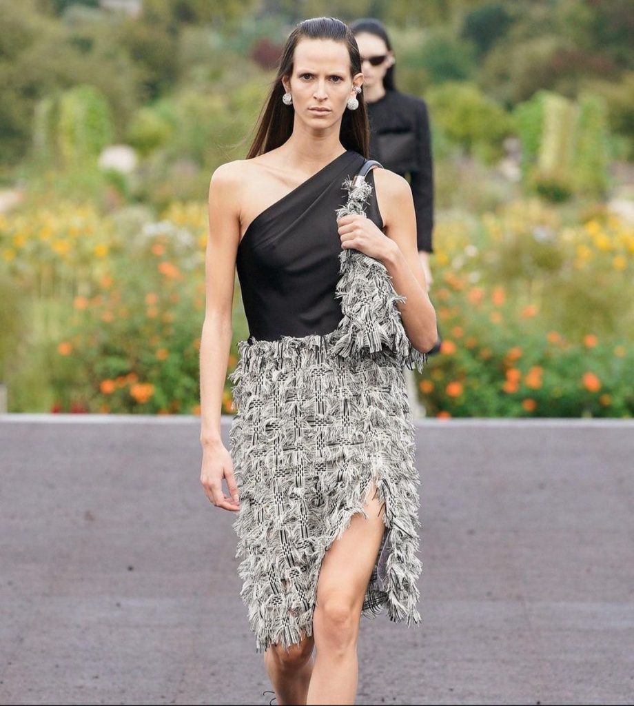 Jeanne Cadieu first time walking with GIVENCHY