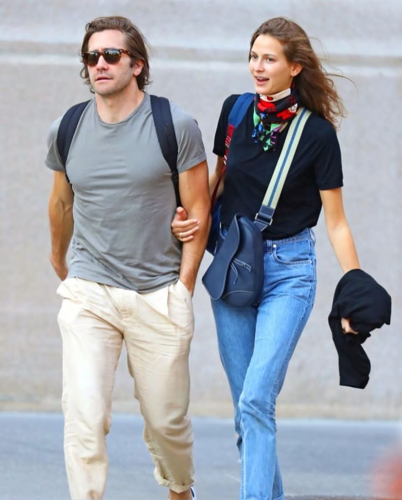 Jeanne Cadieu with her boyfriend Jake Gyllenhaal