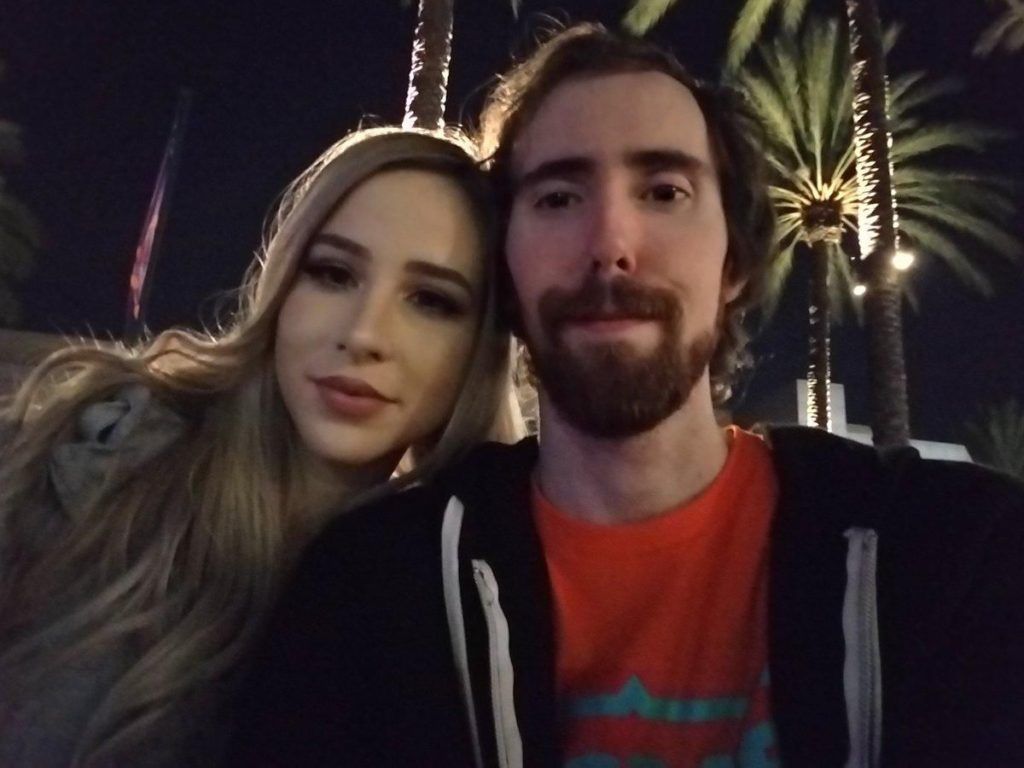 Pink Sparkles with her boyfreind