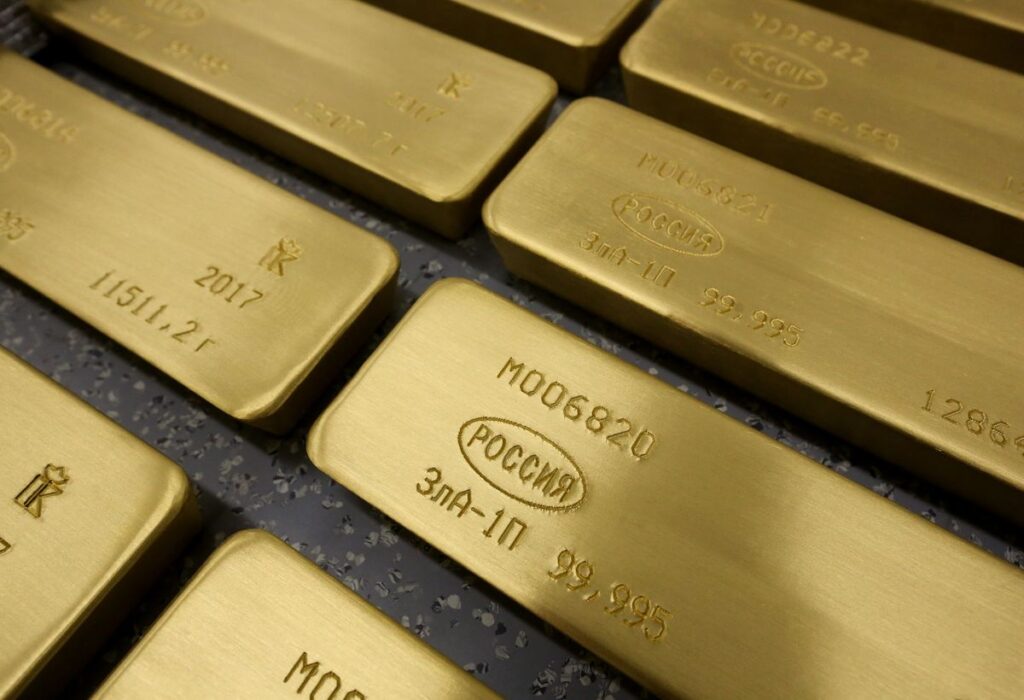 Russian gold withdrawn at rapid pace from western banks