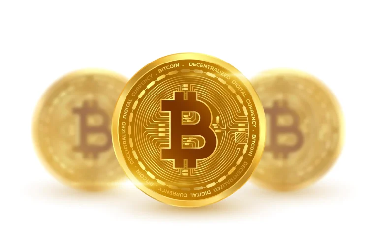 cryptocurrency bitcoin golden coins isolated white 1017 31520