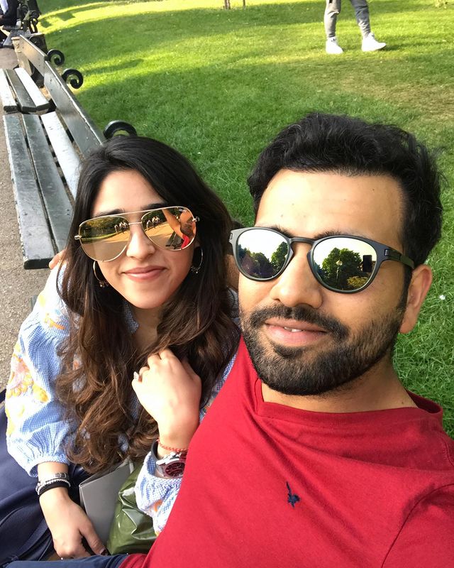 Ritika Sajdeh with her husband