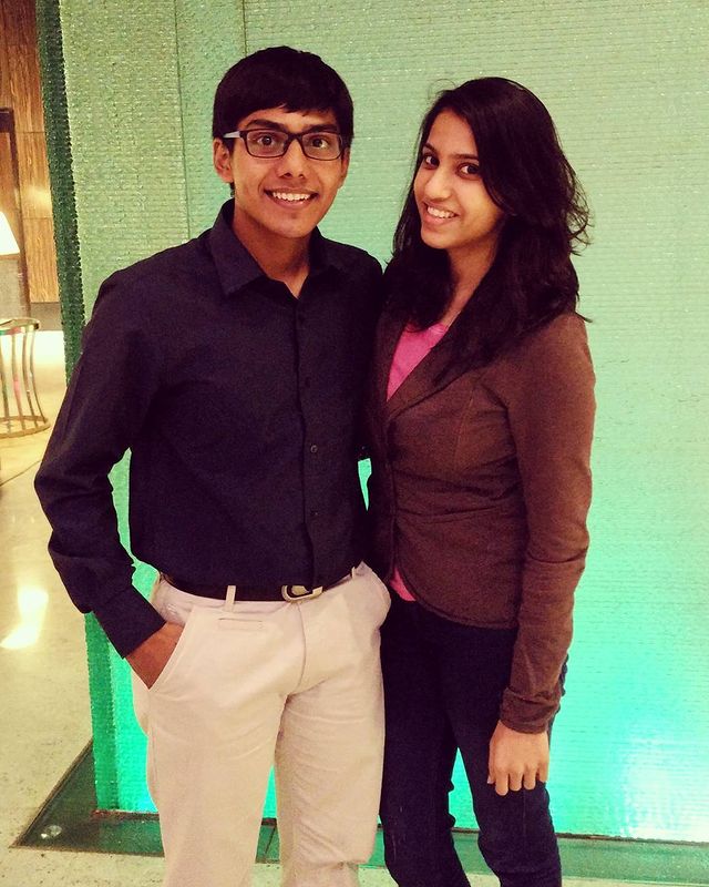 Aatur Harshad Mehta with his girlfriend 