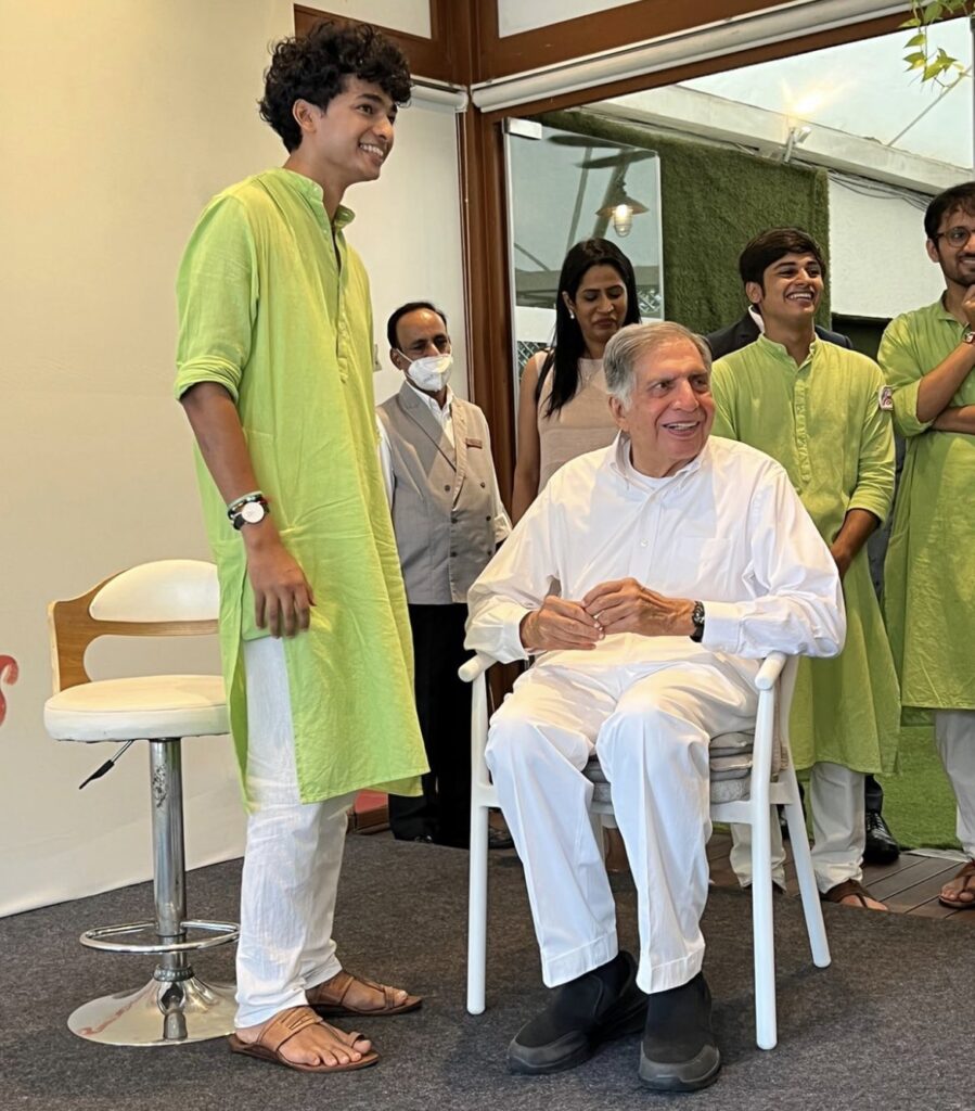 Shantanu Naidu with Ratan Tata