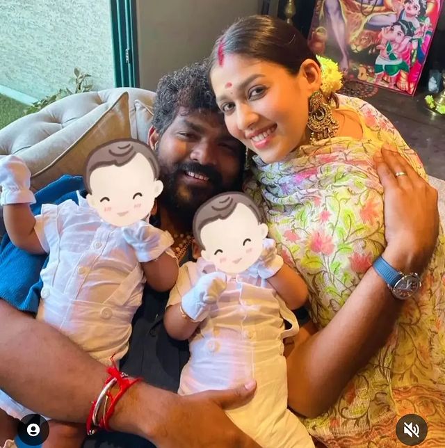 Nayanthara with her family 