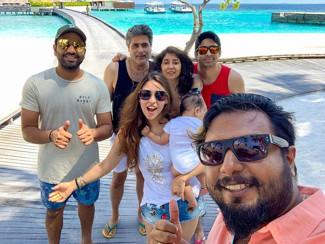 Ritika Sajdeh with her family