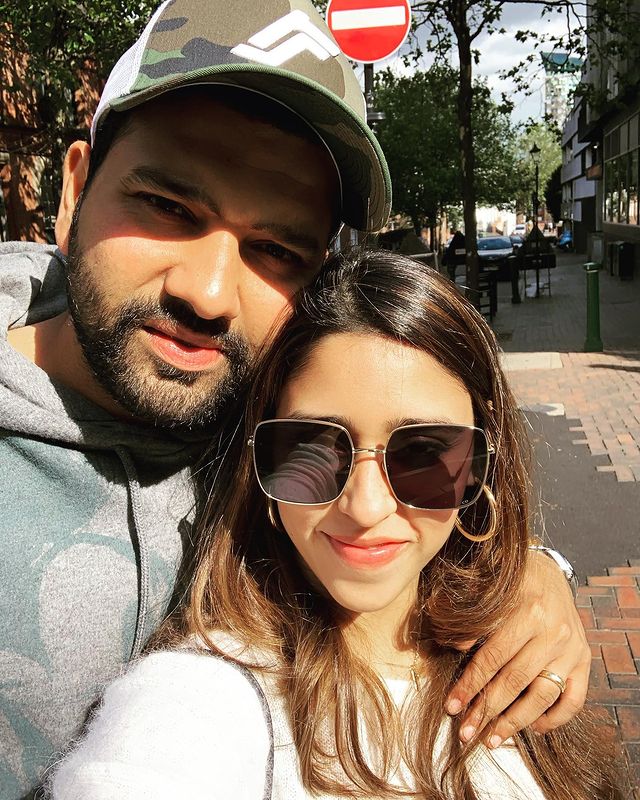Ritika Sajdeh with her husband
