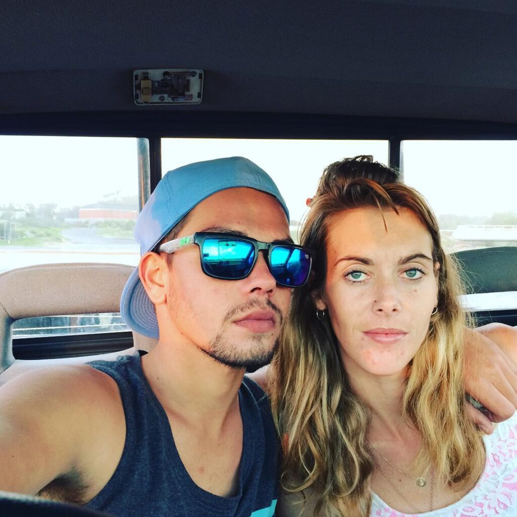 Jana Bezuidenhout with her boyfriend