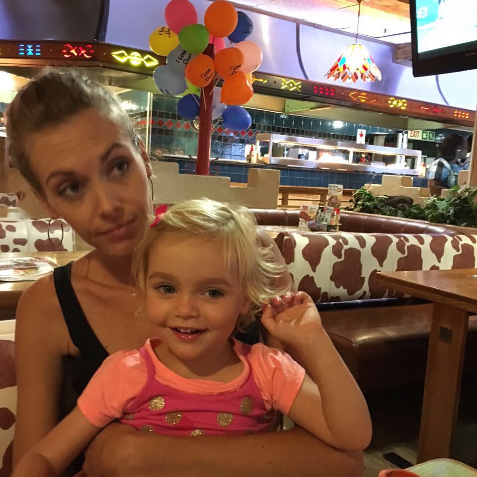 Jana Bezuidenhout with her daughter