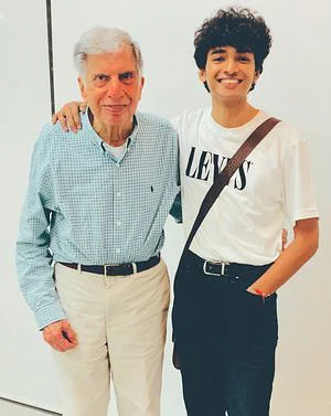 Shantanu Naidu with Ratan Tata