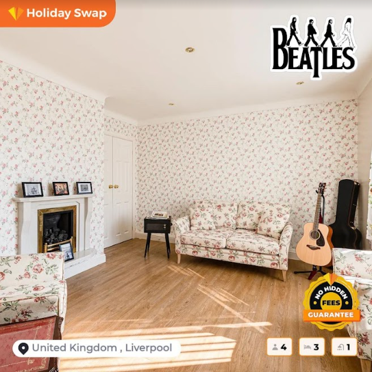 Step into the World of The Beatles: Stay at George Harrison's Liverpool Home with Holiday Swap