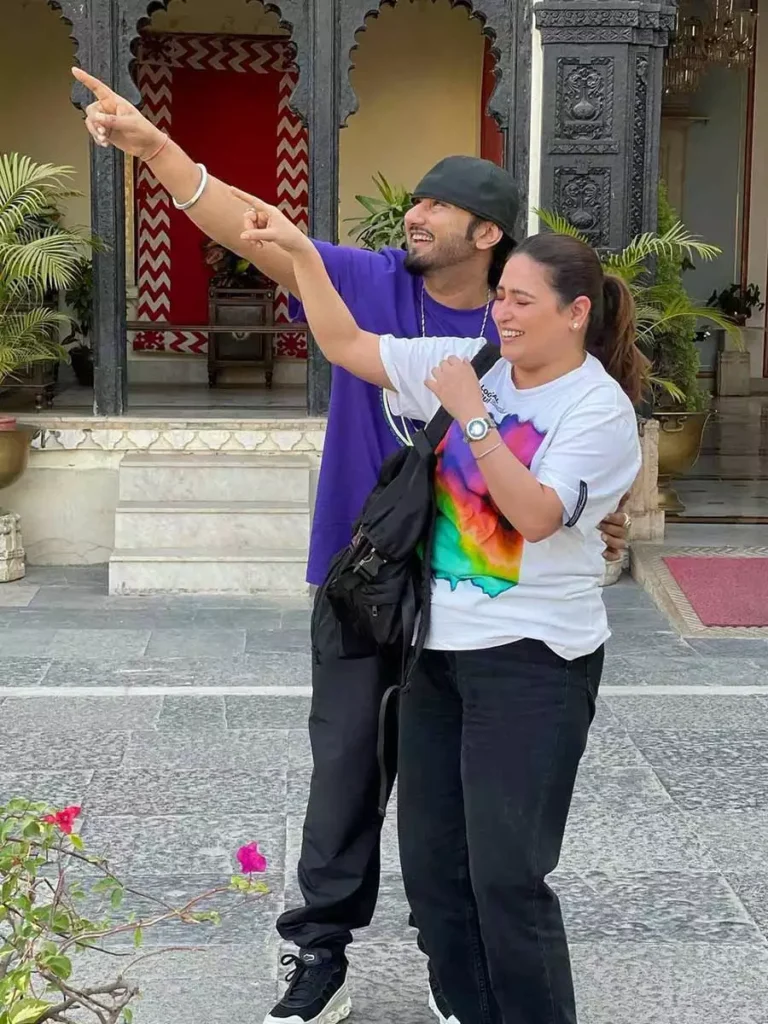 Shalini Talwar with her husband 