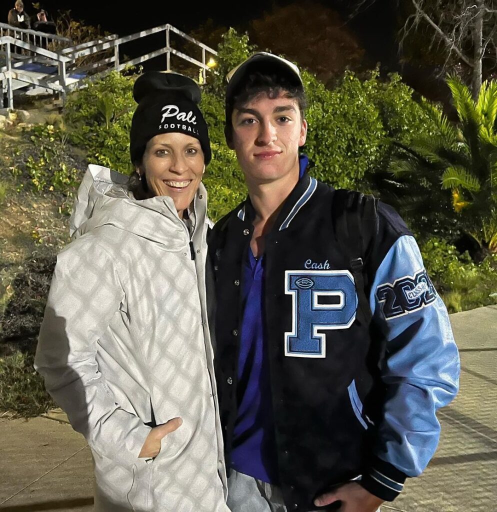 Annabeth Gish with her son image