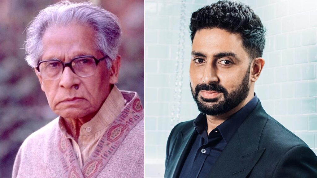 Harivansh Rai Bachchan with his grandson image