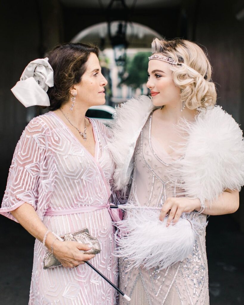 Chiara Aurelia with her mom
