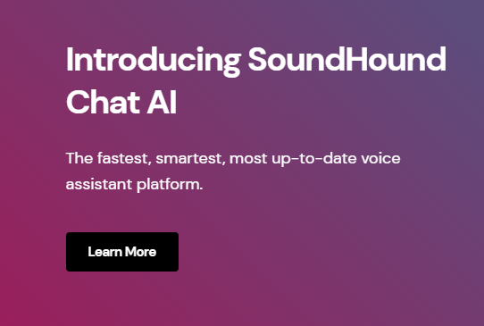 Soundhound is a company that offers sound identification technologies for diverse uses